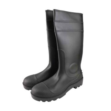 汉盾 黑色耐磨防滑防砸防刺穿高筒雨靴 HD-SH3708-40