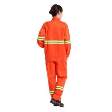 朗道推荐 工作服 橘色工作服，带反光条，175