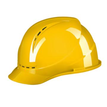 华泰 安全帽新国标电绝缘安全帽ABS 平顶透气款 HT-AQM-3C 黄色