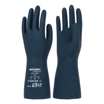 LANLANG/兰浪 氯丁橡胶手套掌部厚度0.75mm，摩洛哥蓝 SR300-8