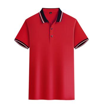 YGJJ 夏季冰丝polo衫工作服印制需咨询，定制logo另外收费 ZC85954，大红,4XL