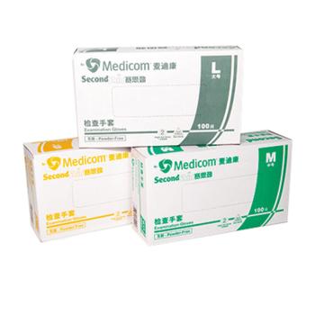 麦迪康 一次性PVC手套无粉，小号，100只/盒，10盒/箱 1209B