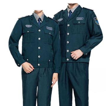 英格杰家 春秋保安服套装制服含贴标，160-190（下单备注尺码，印制需咨询），定制logo另外收费 BAF-XA，墨绿夹克款