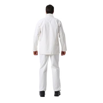 Raxwell 分体防火阻燃工作服套装白色M码 （含6840上衣和9710裤子） RW4306
