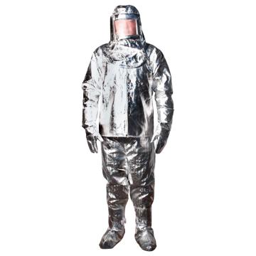成楷科技 高温工作防辐射热1000度 阻燃铝箔隔热服 耐高温防护服套装银色 CKB-FRRY-2XL