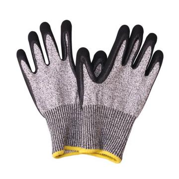 拓德 丁腈涂胶5级防切割手套 TD-GLC5221，L码