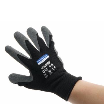 金佰利 乳胶涂层手套G40 灰黑乳胶涂层手套，12副/袋，5袋/箱 97272A-L