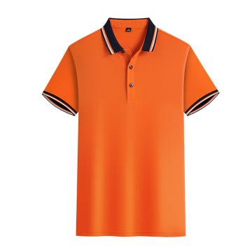 英格杰家 夏季冰丝polo衫工作服S-4XL（下单备注尺码，印制需咨询），定制logo另外收费 ZC85954，桔色