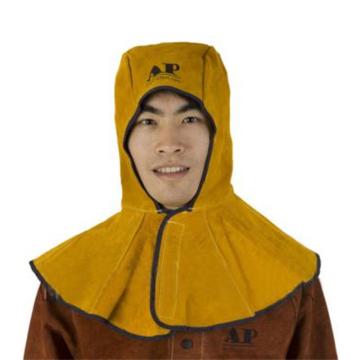 友盟 焊接头罩金黄色，牛皮全护式焊帽，39CM高，周长50CM AP-3000Y