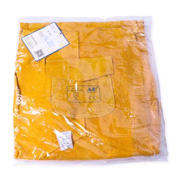 AP 焊接围裙金黄色全皮护胸吊带围裙 AP-6101-XL