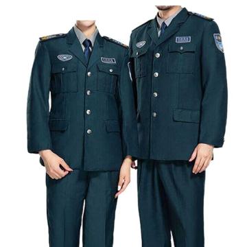 英格杰家 春秋保安服套装制服含贴标，160-190（下单备注尺码，印制需咨询），定制logo另外收费 BAF-XA，墨绿西服款