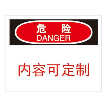 Raxwell OSHA安全标识危险-可定制内容，250*315mm，1mm厚铝板 RSSO1003