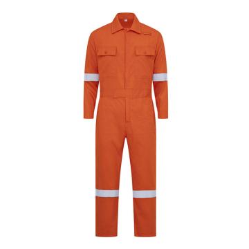 Raxwell 夏季工作服套装全棉，长袖连体服，桔色，165 RW8790