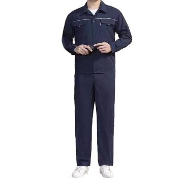 Raxwell 夏季长袖工作服套装涤棉，藏蓝色，160 RW8747