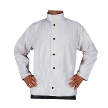 威特仕 焊接防护服白色帆布上身工作服 33-8167-XL