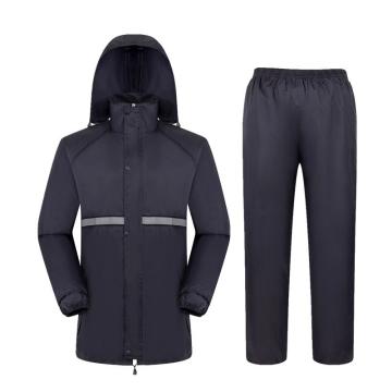 燕王 防汛安全夜光分体雨衣套装深藏青 带反光条，男女款 YW616-2XL