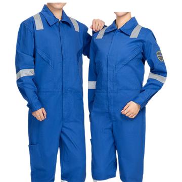 英格杰家 防静电阻燃连体工作服纯棉反光防烫可定制logoS-4XL(备注尺码），定制logo另外收费 HY-882，艳兰
