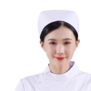 英格杰家 护士帽护士长医师工作帽均码 88-HSM，白色薄款