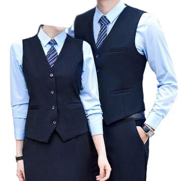 英格杰家 职业装商务西服马甲无袖坎肩(印制需咨询，定制logo另外收费) ZZH-388MJ，宝蓝 2XL
