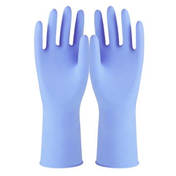 Raxwell 家用乳胶防化手套厚0.4mm，长30cm，L码 RW2310