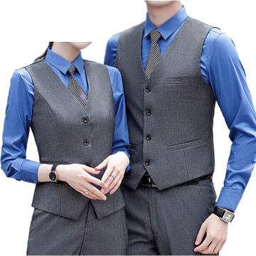 英格杰家 职业装商务西服马甲无袖坎肩(印制需咨询，定制logo另外收费) ZZH-388MJ，灰色L