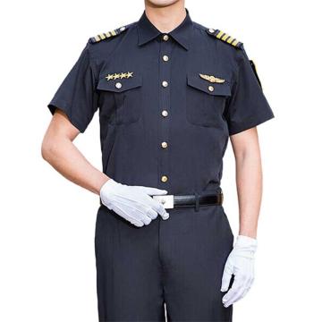 英格杰家 形象岗保安服制服衬衣短袖套装含配件，160-190（下单备注尺码） JFXXG004，黑色