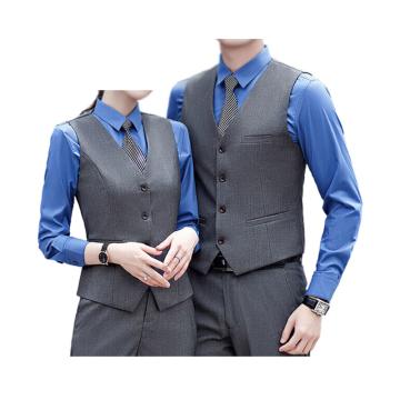英格杰家 职业装商务西服马甲无袖坎肩S-6XL(备注尺码，定制logo另外收费）（男女款可选） ZZH-388MJ，灰色