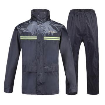 TIANTANG/天堂 分体雨衣套装藏青色 带反光条，尼龙绸 N211-7AX-XXL