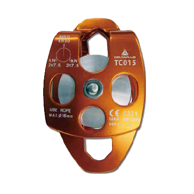 代尔塔 双滑轮TC015，铝制 509007