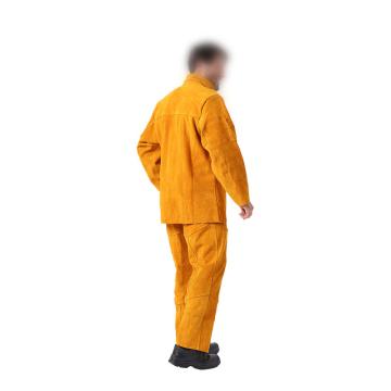Raxwell 金黄色全皮上身焊服L码 RW4321