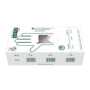 橡树 一次性医用橡胶检查手套高弹型乳胶，麻面，100只/盒 20盒/箱 有粉S