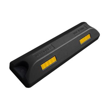 安赛瑞 彩色反光挡车器，合成定位器，倒车止退器，车库橡胶限位器，黑色 1D00122