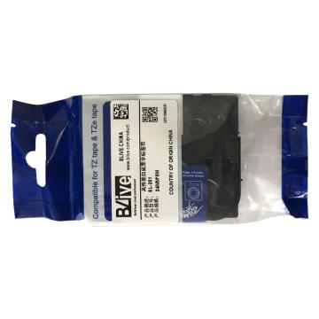 Blive 标签机色带，PET，24mm×8m，白底黑字 BL-251