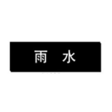 贝迪 片状管道标识，雨水，黑底白字，95×600mm，GB7231-2003 A1397-95*600mm