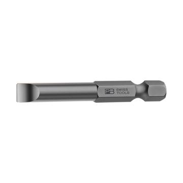 PB SWISS TOOLS 6.35mm(1/4")六角柄精密一字螺丝批批头，10支/盒3*75mm PB E6.106/1盒装