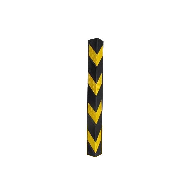 月桐 橡胶直角反光护角防撞条黄黑色 1000×100×100mm 厚8mm 不带背胶 YT-XCCHJ10