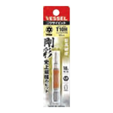 威威 1/4"(6.35mm)六角柄中孔梅花刚彩批头TT10×65mm GSVT10SH/4907587 337078