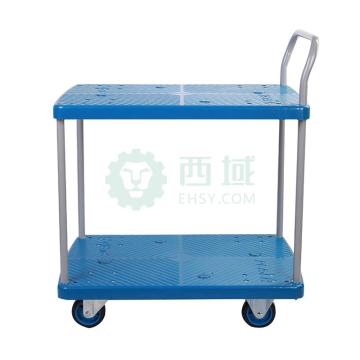 连和 中静轮二层手推车带刹车架730X490mm 150kg PLA150YS-T2（LH150TS-T2）