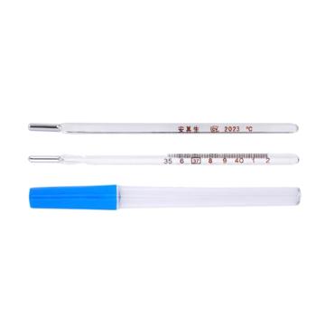 AQS/安其生 玻璃体温计三棱 三角型棒式口腔型 1支/盒
