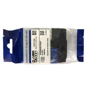 Blive 标签机色带，PET，24mm×8m，银底黑字 BL-M951