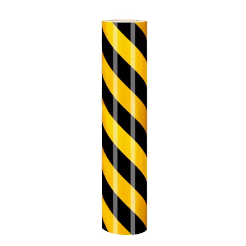 月桐 反光警示胶带60cm×45.7m 黄黑斜纹 YT-XJD09