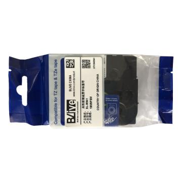 Blive 标签机色带，PET，18mm×8m，银底黑字 BL-M941