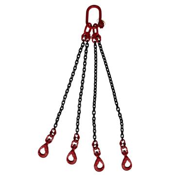 多来劲 80级四腿链条索具2.36T×2m（总长） 旋转型自锁安全钩 19220604 02