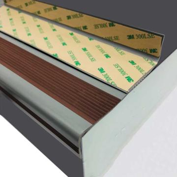 Raxwell 楼梯防滑条棕色，50mmx25mm，长1.2m，背面自带超强双面胶 RSSA0019
