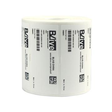 Blive 耐医用酒精耐油污擦拭-亮白-PET，60mm×40mm×3800张/卷 BL-60×40-LB-N