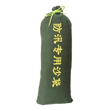 月桐 加厚抽绳式防汛沙袋250×700mm军绿色不含黄沙 YT-HFXD2