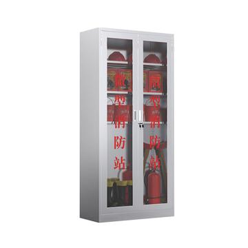 Raxwell 微型消防站，1.8米不锈钢消防柜二人顶配套装，含201不锈钢消防柜1800*900*400mm，厚度0.6mm RMFS0136