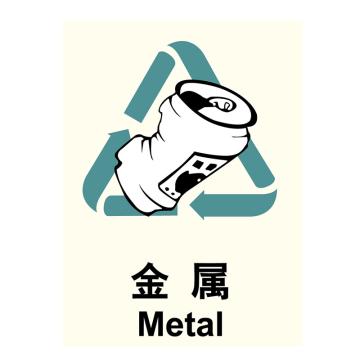 嘉辽 环保可回收标识金属，自粘性乙烯，250×315mm EBS1149
