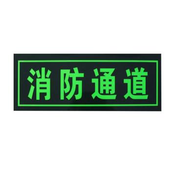 嘉辽 消防通道贴纸，经济款自发光PVC加背胶，36*13.5CM EBS2651-8