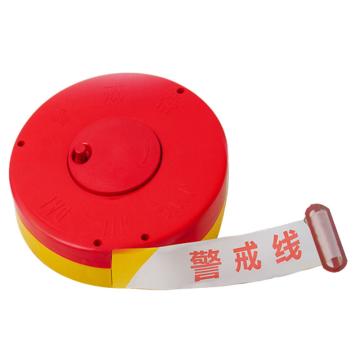 伏兴 盘式警示带，涤纶布材质，4cm*125米(注意安全-黄白) C1010